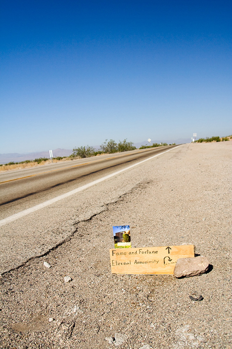 sign of fame and fortune/eternal annonimity route 66 kelbaker road