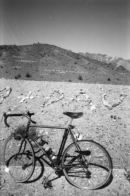 1980 Motobecane along side Route 66