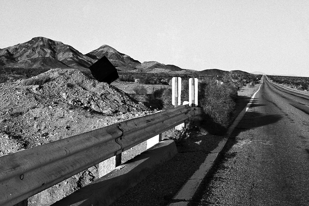 black box on side of road