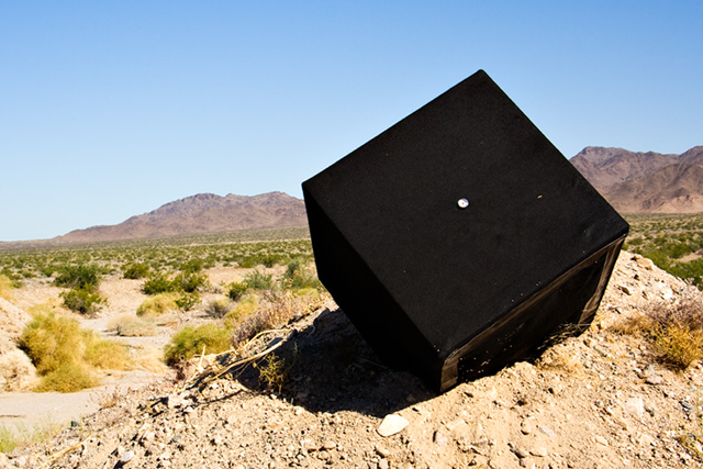 black box on side of road