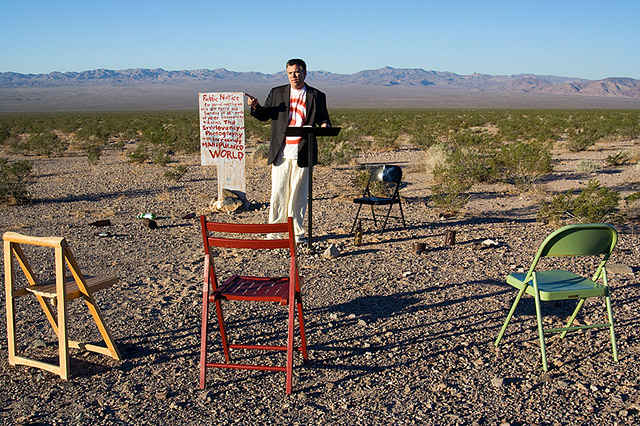 preacher addressing no one in particular