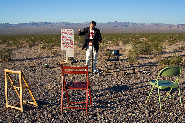 preacher making a point