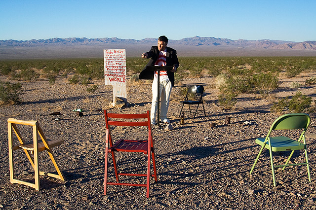 preacher pointing at no one in particular