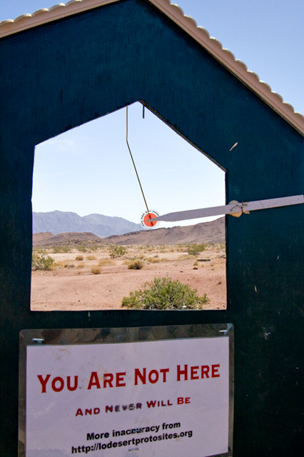 
green you are not here kiosk