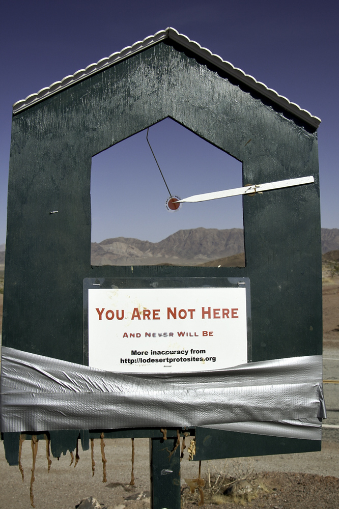 informational kiosk on route 66